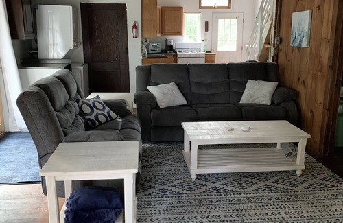 Franklin Cabaña | Webster Camp - rustic getaway with Webster Lake access, fire pit & large deck!