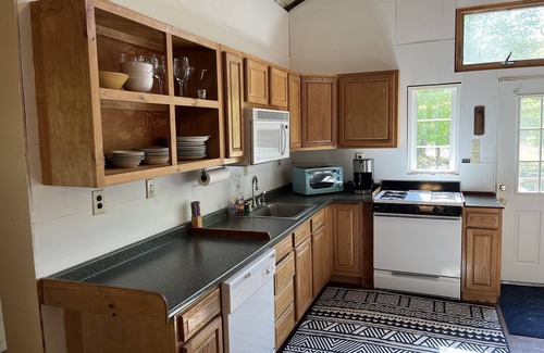 Franklin Cabaña | Webster Camp - rustic getaway with Webster Lake access, fire pit & large deck!