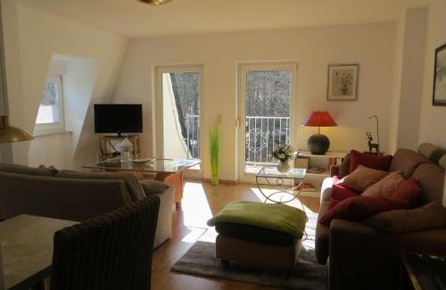 Bad Suderode Apartamento | Weisses-Haus-am-Kurpark-Fewo-Bergblick