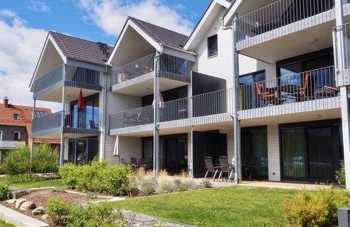 Plau am See Apartamento | Weisses Haus Plau - Apartamento con vista al lago - SUITE (EC)