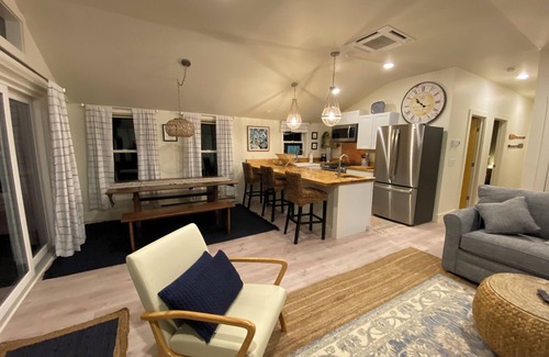 Malletts Bay Cabaña | Welcome to 54 West Lake Shore Drive, a charming, single-floor home near the peaceful shores of Lake Champlain. This 1,200-square-foot residence offers 2 bedrooms (1 King, 1 Queen), 1.5 bathrooms with a shower and soaker tub. The thoughtfully designed