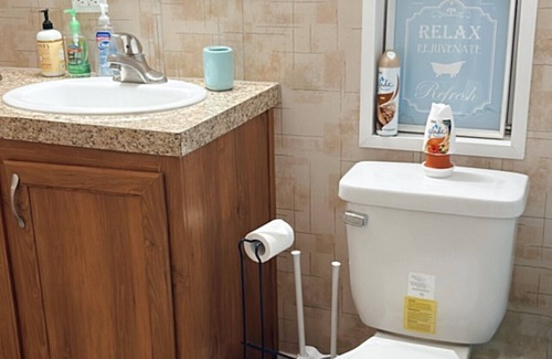 Coconut Creek Casa | Welcome to our place! This is a comfortable room inside a Mobile Home.