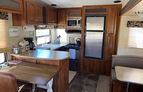 Navajo Dam Casa | Welcome to the Trout House RV with AC in Navajo Dam