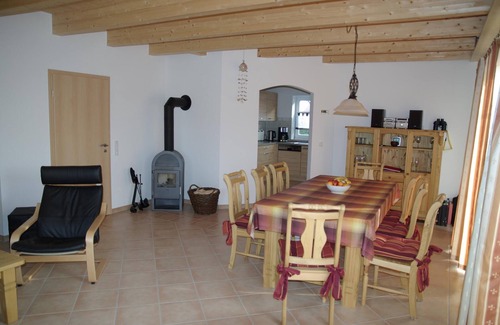 Krummhoern Casa | Bienestar Casa para 8 pers. con sauna y chimenea, cochera y patio
