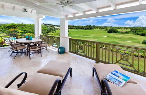 Merlin Bay Villa | Royal Westmoreland - Cherry Red: excelentes vistas al golf