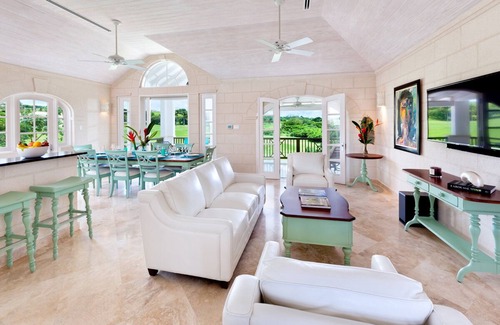 Merlin Bay Villa | Royal Westmoreland - Cherry Red: excelentes vistas al golf