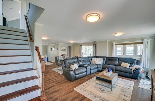 North Weymouth Casa | Weymouth Waterfront Getaway with Swim Spa and Hot Tub