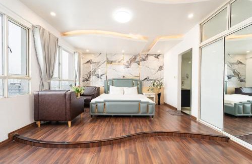 Phuong 1 Apartamento | White Penthouse-Rooftop Pool Private -Central City