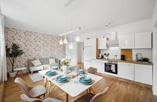 Sudvorstadt-Ost Apartamento | Wiener Palais am Großen Garten, Arbeitsplatz, Familie, 7 Pers, Smart-TV