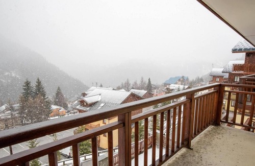 Valfrejus Apartamento | Wifi, 2.o piso, vista montaña, tv, local para esquís, 36m², Valfréjus