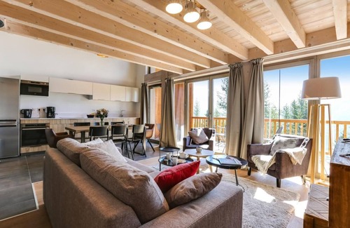 Les Eucherts Apartamento | Wifi, sauna, terraza, balcón, parking, tv, local para esquís, 69-88m², La Rosière