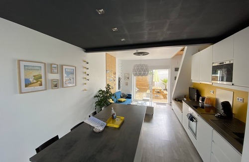 Wimereux Casa | Wimereux-centre: Le Réservoir, casa confortable con 2 habitaciones para 5 personas, terraza
