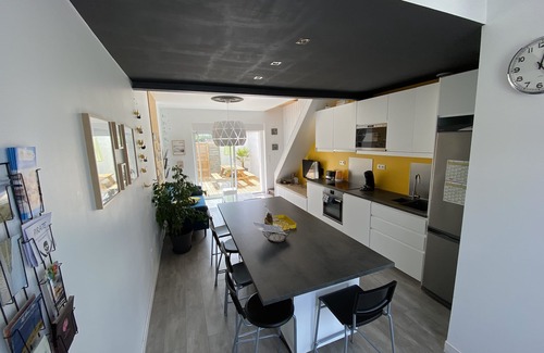 Wimereux Casa | Wimereux-centre: Le Réservoir, casa confortable con 2 habitaciones para 5 personas, terraza