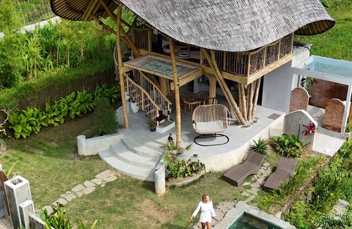 Selat Cabina | Wiwaka Big Leaf 1-bedroom lodge Bamboo in delightful Bali