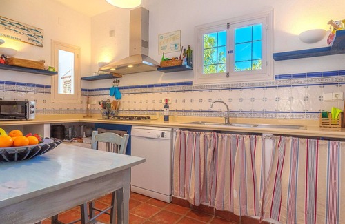 Formentera Villa | Estupenda casa de vacaciones privada con WIFI, piscina privada, A/C, TV, patio y aparcamiento