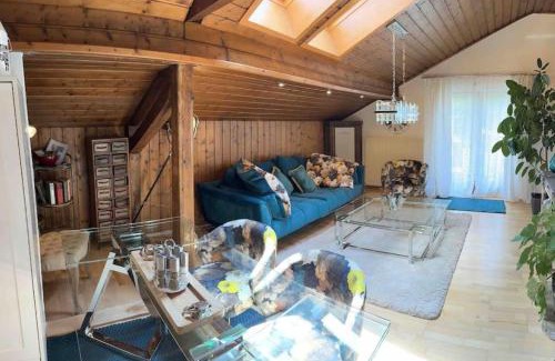 Grossgmain Apartamento | Wohnung 4 mit Balkon und Bergblick