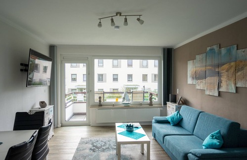 Busum Apartamento | Wohnung Heimathafen im Erlengrund mit Balkon für bis zu 4 Personen