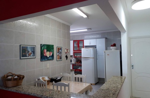 Canto do Forte Apartamento | Maravilloso Apto con Balcón Gourmet frente a la Playa y vistas al mar