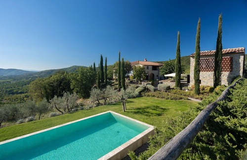 Bucine Villa | Casa de vacaciones privada con WIFI, A/C, piscina privada, TV, patio, vista panorámica