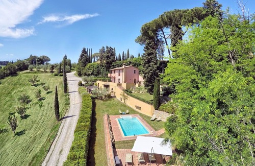 Gambassi Terme Villa | Estupenda casa de vacaciones privada con piscina privada, WIFI, A/C, TV, patio, aparcamiento