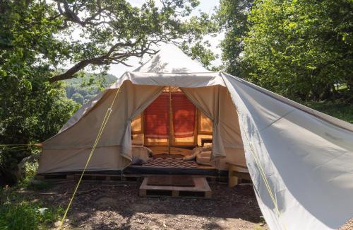 Abergele Casa | Wood Cabin & 4 Large Bell Tents - Hapus Hideaway