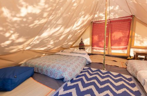Abergele Casa | Wood Cabin & 4 Large Bell Tents - Hapus Hideaway