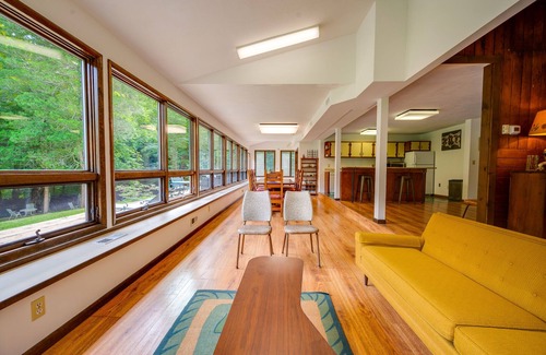 Newtown Casa | Wooded Getaway on Serene Brook ~ 50 Acres of Privacy!