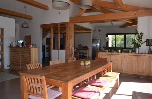 Lambesc Casa | Casas de madera cerca de Aix-en-Provence piscina del jardín de bienvenida de 12 a 16 personas