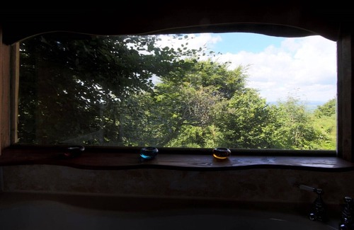Callington Cabina | Yurta {20 pies de diámetro} con casa de baños en East Cornwall Reino Unido - 5 * ubicación fuera de la red