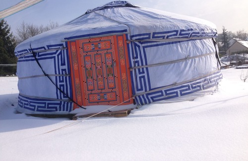 Saint-Leger-sur-Dheune Casa | Yurt-Habitación con lavabo-Yourte Mongole