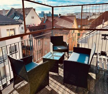 Bregenz Apartamento | Zentrale Wohnung mit Dachterasse