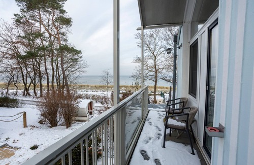 Lubmin Casa | Zimmer Stammhaus seitlicher Meerblick - Hotel Seebrücke