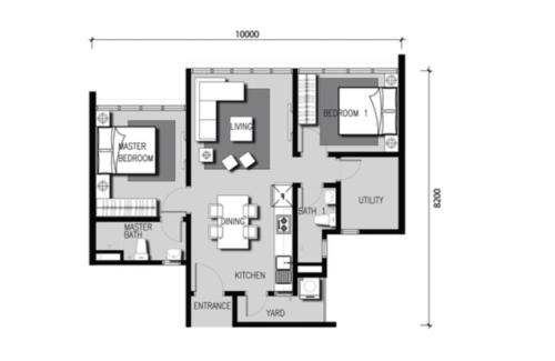 Sungai Buloh Apartamento | Zizz Homestay - The Pallet Home