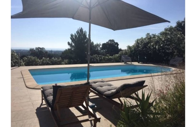 1/2 villa with sea view, Solenzara, swimming pool, private garden