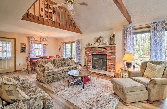 ~ 1 Mi to Lake: Secluded Poconos Home w/ Decks