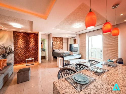 1Q Luxo | Jardim Goiás | 900m Shopping Flamboyant | Piscina & Academia | Portaria 24h | Cozinha Completa | Garagem