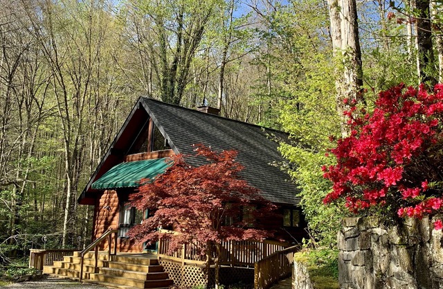 2 Bd 2 Ba Cabin Aislado cerca de la ciudad Rushing Creek Apto para discapacitados Bañera de hidromasaje