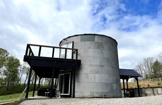 2-Person Grain Silo Getaway in Hocking Hills, Ohio w/ Hot Tub. Dog-friendly!