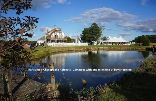 5 * Eastern Shore Chesapeake Bay Front Estate Vacaciones / Reuniones / Bodas para 40 personas