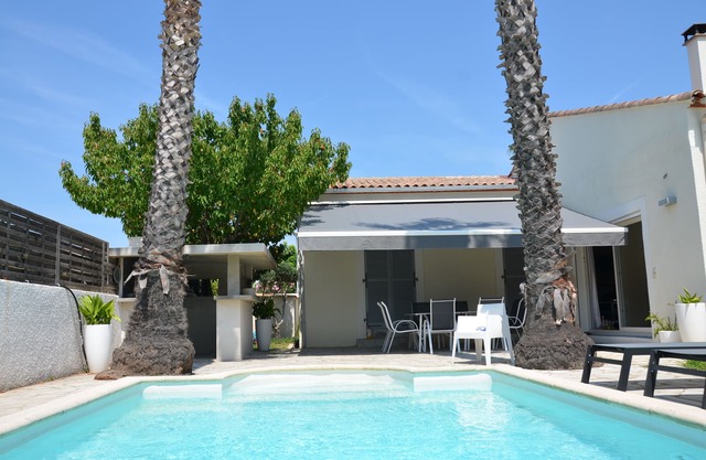 Confort contemporáneo TRANQUILO, AIRE ACONDICIONADO, piscina de agua salada, 5mn LA PLAYA