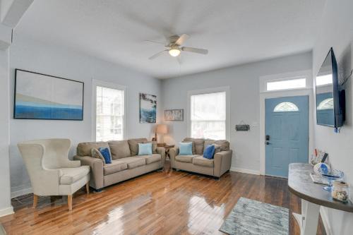 4 Blocks to Beach Home with Patio in Galveston!