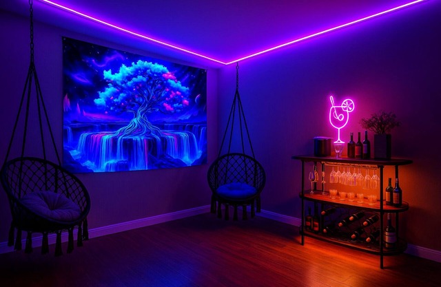 6BR Vibe House with Insta-Ready Neon Den, with Room to Roam & Big Group Energy!