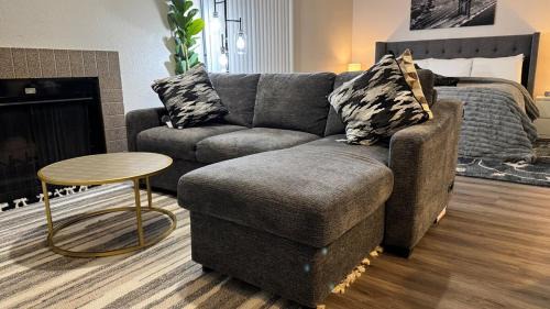 A luxury studio apartment,
