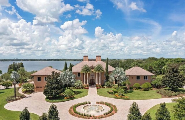 A serene lake side estate