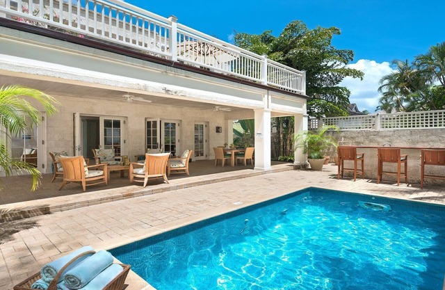 A Stunning Barbados Beachfront Villa On Gibbs Beach Including A Cook Service
