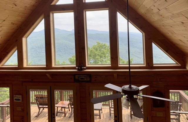 NEW LISTING! All Year Mountain/Sunset Views ~ Updated cabin ~ Best view in Lake Lure by RedAwning