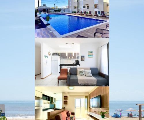 Apartamento a 400M PRAIA com PISCINA sacada com CHURRASQUEIRA privativa Wi-Fi Portaria 24h PLAYGROUND INFANTIL Quadra de esportes e vaga privativa de GARAGEM Reserve agora mesmo