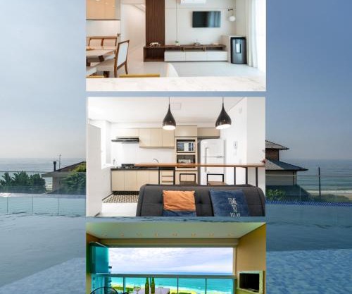 Apartamento em condomínio HOME CLUB, ar-condicionado, cozinha completa, PISCINA e JACUZZI aquecida, SAUNA, ACADEMIA, quadra de esportes playground infantil, salão de jogos a 40m da PRAIA e 15min do Beto Carreiro