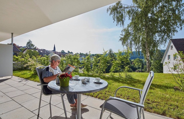 Apartamento 'Auszeit Mit Plege - Fewo 5' con terraza privada, jardín compartido y Wi-Fi