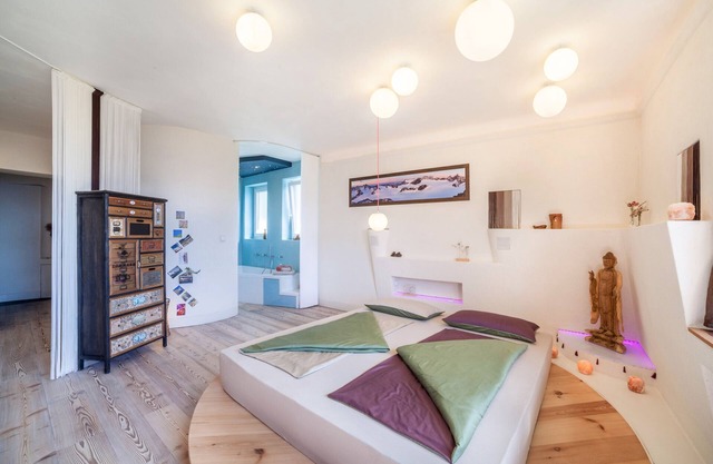 Apartamento Belvedere con vistas a la montaña, piscina compartida y Wi-Fi